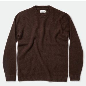 Taylor Stitch The Lodge Sweater 100% Baby YAK Wool in Chocolate L/42